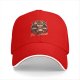 Black baseball cap with stressed but still magical grumpy dragon print