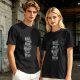 Olive Green T-Shirt with Gothic Witch Themed Text Print