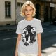 Olive T-Shirt With Western Gunslinger Crow And Roses Graphic