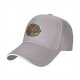 Black baseball cap with retro video game character grill print