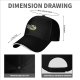Black baseball cap with cute frog holding 'Don't mess with me' sign