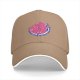 Black baseball cap with cartoon poop graphic and text print