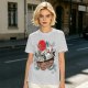 Studio Ghibli Characters Boat Graphic Olive T-Shirt