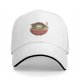 Black baseball cap with frog in ramen bowl graphic
