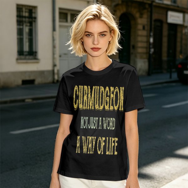 Curmudgeon Not Just A Word A Way Of Life Graphic T-Shirt