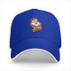 Black Baseball Cap with Santa Jingles Christmas Graphic