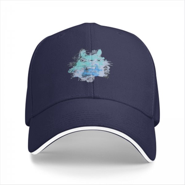Black Baseball Cap With Watercolor Forest Spirit Art Print