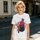 Olive T-shirt with a potion bottle holding a black cat that says don't open evil inside do it