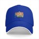 Black Baseball Cap With Cute Shiba Inu Dog Dessert Print