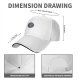 Black Baseball Cap With Circular Graphic Emblem
