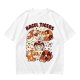 Olive Green T-Shirt With Cute Bagel Tigers Graphic Print