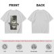Olive T-shirt with One Piece Zoro Bandana Sword Print