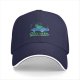 Black baseball cap with classic car and green character graphic
