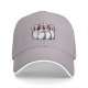 Black Baseball Cap With Scared Bowling Pins Graphic