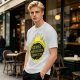 Olive t-shirt with cave's combustible lemonade flame graphic