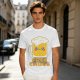Olive Green T-Shirt With Cute Kawaii Beer Mug Free Chugs Print
