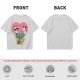 Olive Graphic T-Shirt with Raccoon and Opossum Trash Love Design