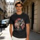 Olive T-Shirt with Classic Horror Monsters Going to Cinema Print
