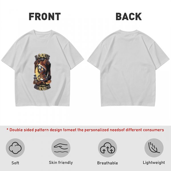 Rogue At Your Service Chibi Character Graphic T-Shirt