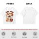 Olive Green T-Shirt With Cute Bagel Tigers Graphic Print