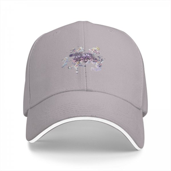 Black Baseball Cap With Space Squad Astronaut Graphic Design