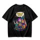 Olive T-shirt with Lego-style characters and 'Gonna Be Golden' print