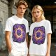 Olive T-Shirt With Glowing Dungeons & Dragons Dice Set Art