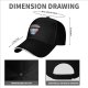 Black baseball cap with 'your opinion is irrelephant' cute elephant graphic