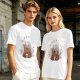 Olive T-Shirt with Chewbacca Drinking Boba Graphic