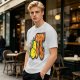 Olive green t-shirt with pear pi pie graphic design
