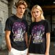 Olive Graphic Tee with Anime Hunter Characters and Huntr/X Text