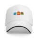 Black baseball cap with cute elemental creature graphic