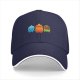 Black baseball cap with cute elemental creature graphic