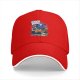 Black Baseball Cap With Cobra Puffs Graphic Print