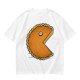 Olive T-Shirt With Pac-Man Style Pumpkin Pie Graphic