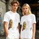Olive T-Shirt With Cartoon Running Hamburger Character Print