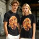 One Piece Portgas D. Ace Graphic Olive T-Shirt