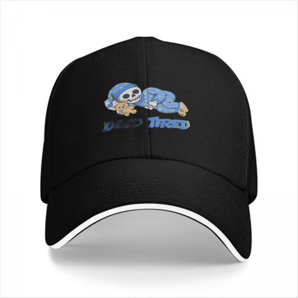 Dead Tired Sleeping Skeleton Baseball Cap