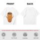 Olive Green T-Shirt With Happy Steaming Coffee Cup Graphic