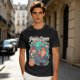 Psyce Cream Insane Flavor Graphic Tee with Whimsical Monster and Characters