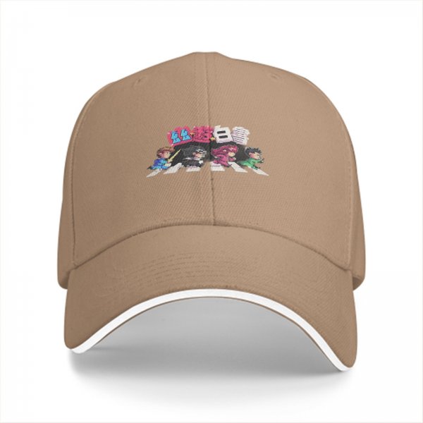 Black baseball cap with Yu Yu Hakusho anime character crosswalk art