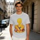 One Piece Sanji Fire Kick Graphic Olive T-Shirt