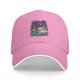 Black Baseball Cap With Anime Swordsman Graphic Print