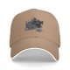 Black Baseball Cap with Black Cat and Wizard Hat Graphic