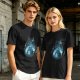 Olive T-shirt with Totoro Forest Silhouette Graphic Print