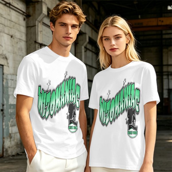 Olive Green Graphic T-Shirt with Wizomania Wizard Print