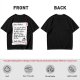 Christmas t-shirt with Santa's tariff excuse note print