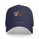 Black Baseball Cap With Cute Raccoon And Evil Shadow Graphic