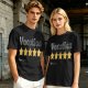 Olive Green T-Shirt With Vacation And Five Star Graphic Print
