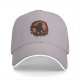 Black Baseball Cap with Fiery Attack Titan Graphic Print